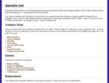 Tablet Screenshot of danielx.net